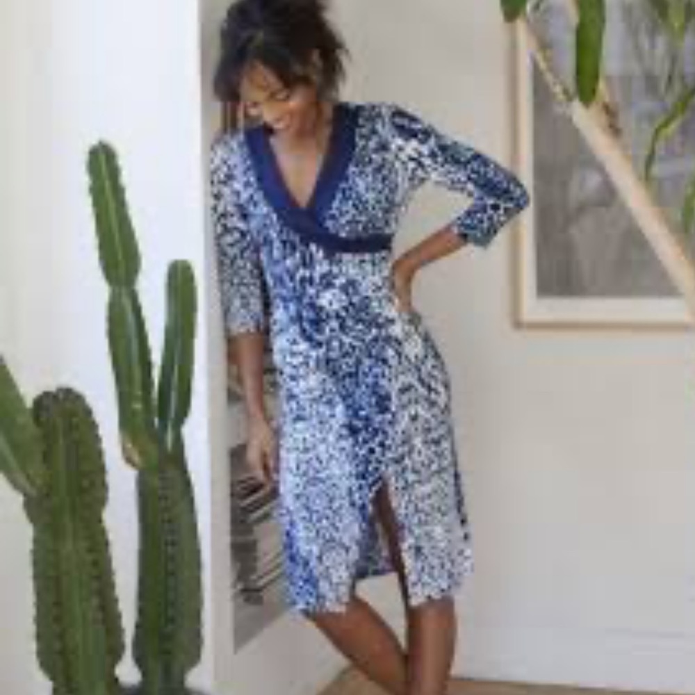 Lysse Dress faux wrap midi dress Size M